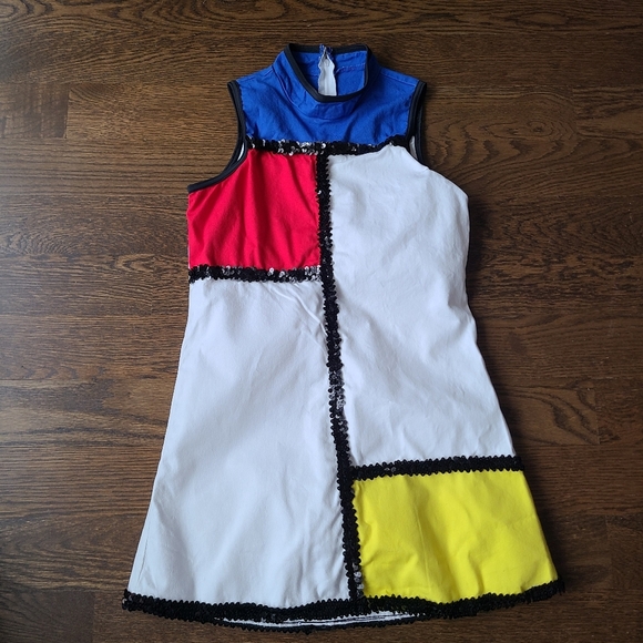 Weissman Studio  Color Block Sleeveless Dance MK Mo Dress  With Sequin Sz.S - Picture 1 of 9